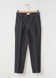 Pantalon chino tissage popeline taille ajustable bleu BELLEROSE garcon