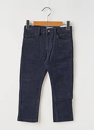Pantalon slim tissage côtelé taille ajustable bleu MAYORAL garcon