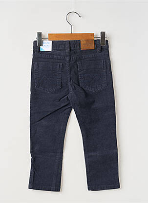 Pantalon slim tissage côtelé taille ajustable bleu MAYORAL garcon