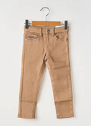 Pantalon slim tissage popeline taille ajustable marron MAYORAL garcon