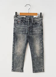 Jeans coupe slim stretch taille ajustable gris MAYORAL garcon