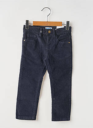 Pantalon slim tissage côtelé taille ajustable bleu MAYORAL garcon