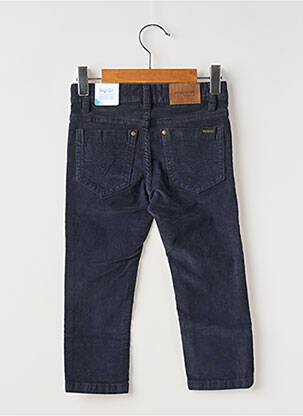 Pantalon slim tissage côtelé taille ajustable bleu MAYORAL garcon