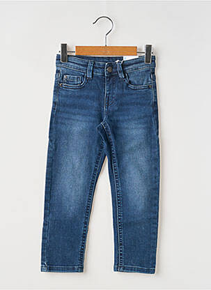 Jeans coupe slim stretch taille ajustable bleu MAYORAL garçon