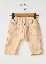 Pantalon droit coupe droite taille élastique beige BUHO garcon