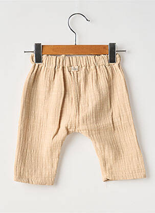 Pantalon droit coupe droite taille élastique beige BUHO garçon