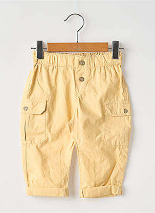 Pantalon cargo tissage popeline taille ajustable jaune MAYORAL garçon