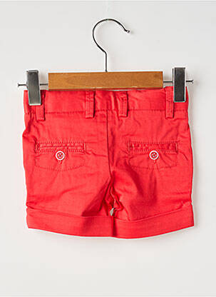 Short tissage popeline taille ajustable rouge BOBOLI garçon