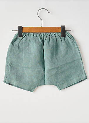 Short taille normale taille élastique vert BUHO garçon