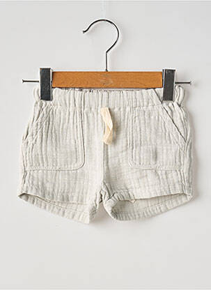 Short taille normale taille élastique gris BUHO garçon