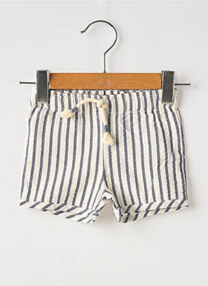 Short taille normale taille élastique blanc BUHO garçon