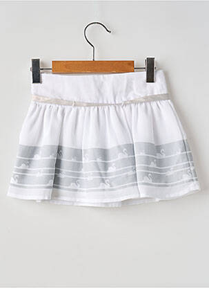 Jupe courte imprimé fantaisie blanc BOBOLI fille