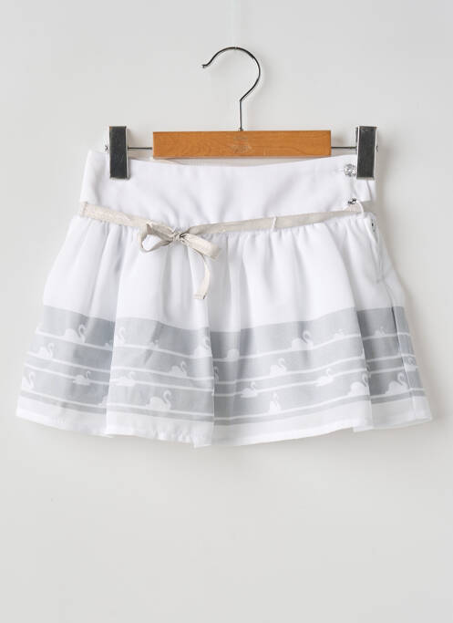Jupe courte blanc BOBOLI fille
