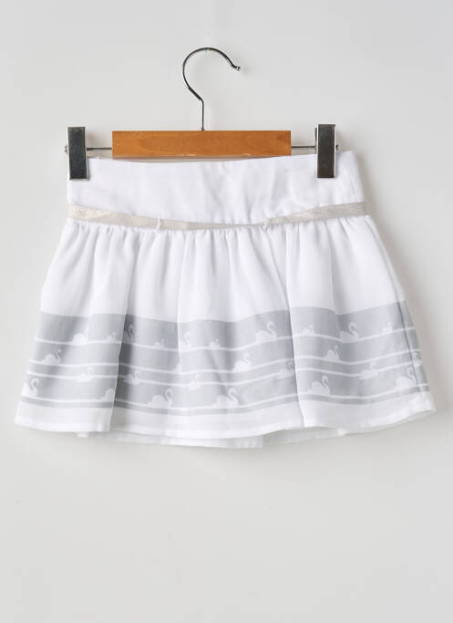 Jupe courte blanc BOBOLI fille