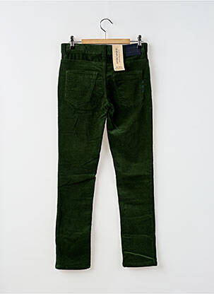 Pantalon slim fermeture zippée sous rabat boutonné vert SCOTCH & SODA fille