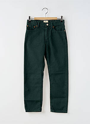 Pantalon droit fermeture zippée sous rabat boutonné vert BELLEROSE fille