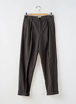Pantalon droit fermeture zippée sous rabat boutonné gris BELLEROSE fille