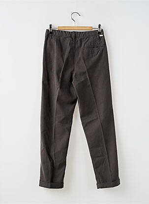 Pantalon droit fermeture zippée sous rabat boutonné gris BELLEROSE fille