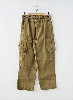 Pantalon cargo coupe droite taille élastique vert BELLEROSE garçon