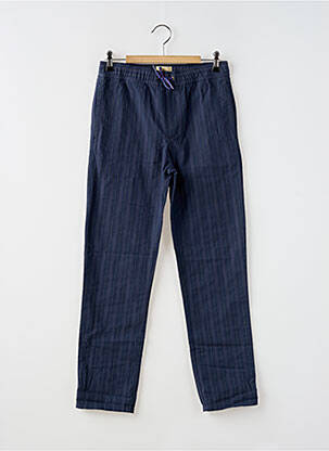 Pantalon droit fermeture liens à nouer taille élastique bleu BELLEROSE garçon