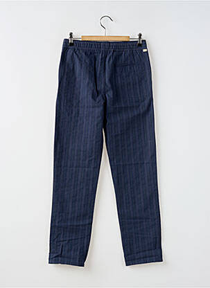 Pantalon droit fermeture liens à nouer taille élastique bleu BELLEROSE garçon