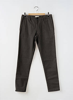 Pantalon slim fermeture zippée sous rabat boutonné vert BELLEROSE garçon
