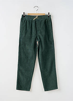 Pantalon droit fermeture liens à nouer taille élastique vert BELLEROSE garcon
