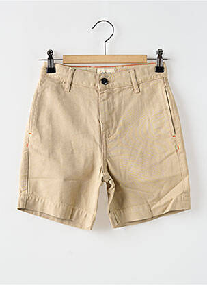 Bermuda fermeture zippée sous rabat boutonné beige BELLEROSE garçon