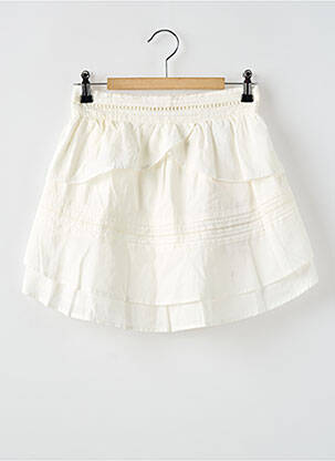 Jupe courte coupe évasée blanc SCOTCH & SODA fille