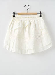 Jupe courte coupe évasée blanc SCOTCH & SODA fille