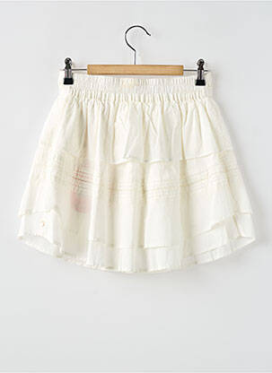 Jupe courte coupe évasée blanc SCOTCH & SODA fille