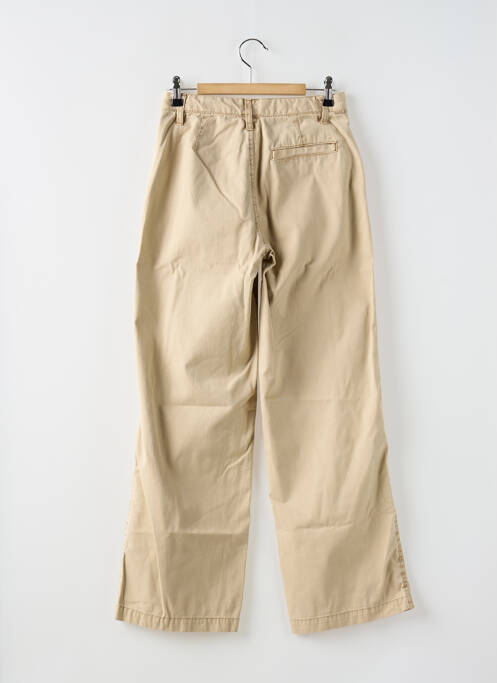 Pantalon droit fermeture zippée sous rabat boutonné beige BELLEROSE fille