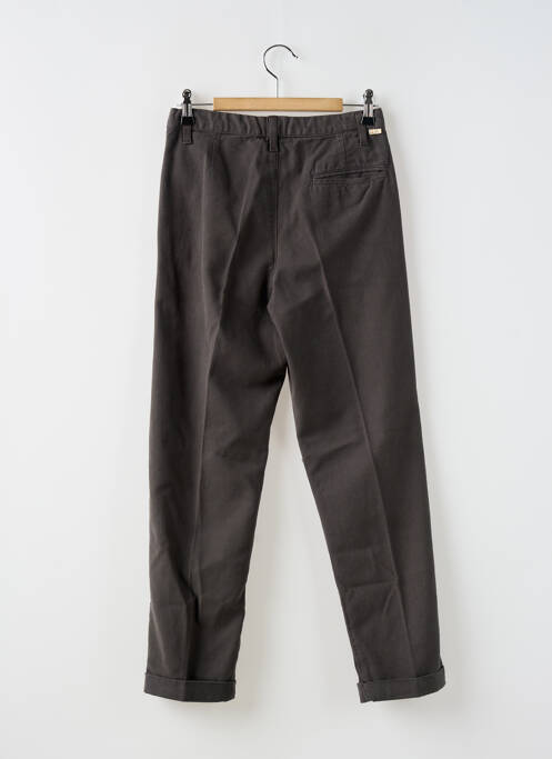 Pantalon droit fermeture zippée sous rabat boutonné gris BELLEROSE fille