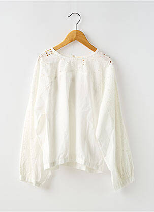 Blouse manches longues manches longues beige BELLEROSE fille