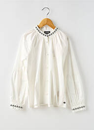 Chemisier tissage popeline manches longues beige SCOTCH & SODA fille