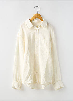 Chemise manches longues coupe droite beige BELLEROSE garçon