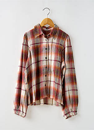 Chemisier coupe droite manches longues orange BELLEROSE fille