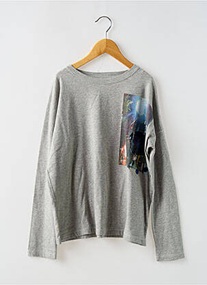 T-shirt stretch manches longues gris BELLEROSE fille