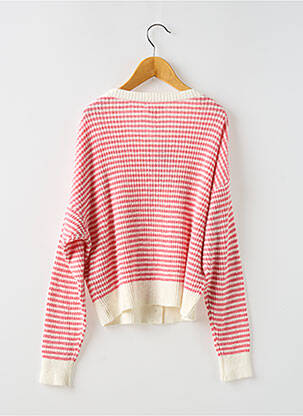 Gilet manches longues resserrée sur le bas rose BELLEROSE fille