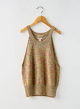 Pull resserrée sur le bas fines bretelles vert BELLEROSE fille