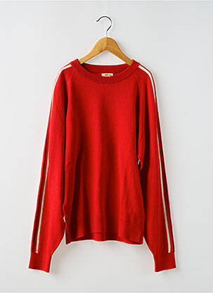 Pull stretch manches longues rouge BELLEROSE garçon