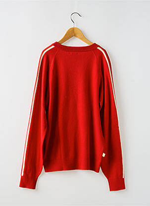 Pull stretch manches longues rouge BELLEROSE garçon