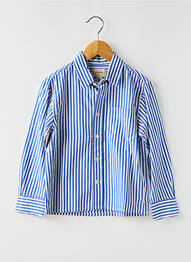 Chemise manches longues imprimé rayures bleu BELLEROSE garcon