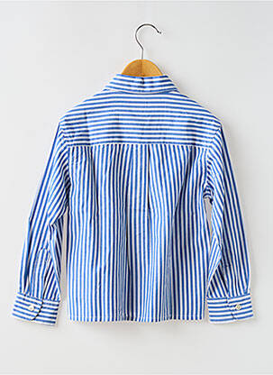Chemise manches longues imprimé rayures bleu BELLEROSE garçon