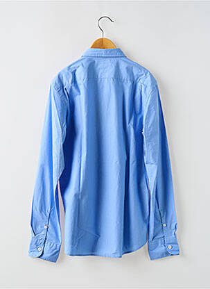 Chemise manches longues tissage popeline bleu BELLEROSE garcon