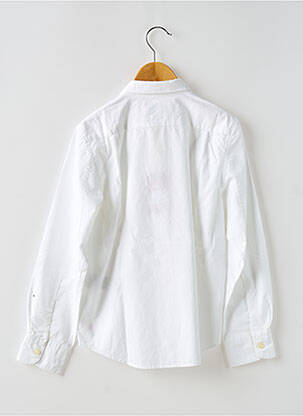 Chemise manches longues tissage popeline blanc BELLEROSE garçon