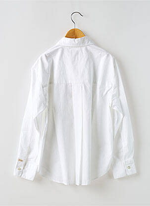Chemise manches longues tissage popeline blanc BELLEROSE garçon