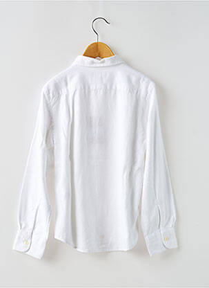 Chemise manches longues coupe droite blanc BELLEROSE garçon