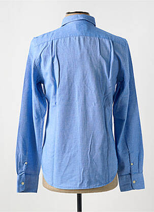 Chemise manches longues poignets boutonnés avec fente bleu BELLEROSE garçon