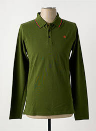 Polo manches longues manches longues vert SCOTCH & SODA garcon